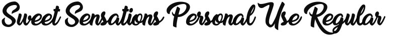 Sweet Sensations Personal Use font download