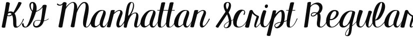 KG Manhattan Script font download