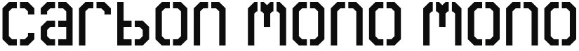 Carbon Mono font download
