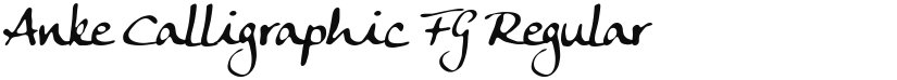 Anke Calligraphic FG font download