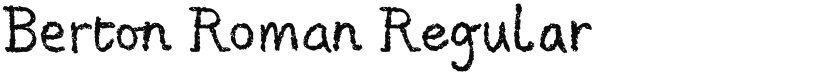 Berton Roman font download