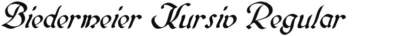Biedermeier Kursiv font download