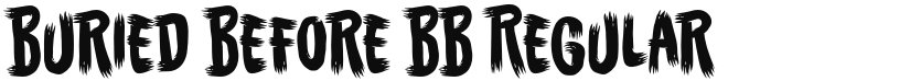 Buried Before BB font download