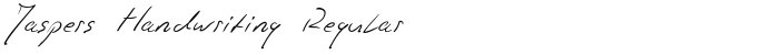 Jaspers Handwriting Regular