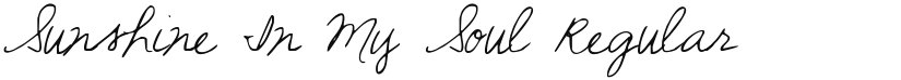 Sunshine In My Soul font download