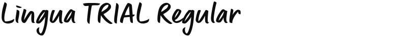 Lingua_TRIAL font download