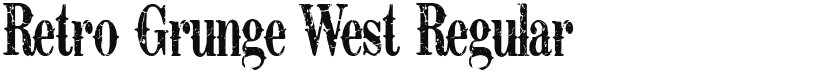 Retro Grunge West font download