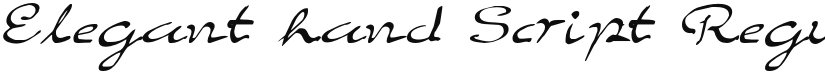 Elegant hand Script font download