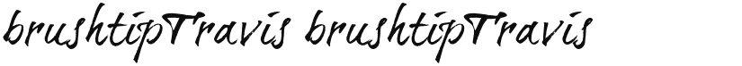 brushtipTravis font download