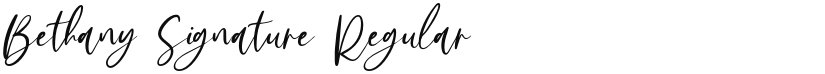Bethany Signature font download
