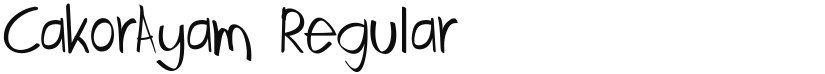 CakorAyam font download