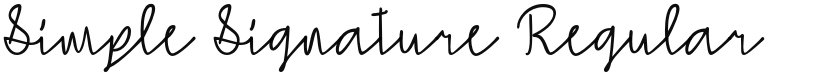 Simple Signature font download