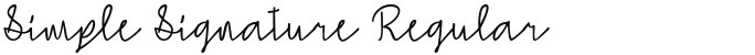 Simple Signature Regular