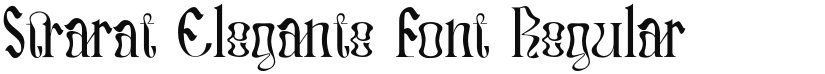 Strarat Elegante Font font download