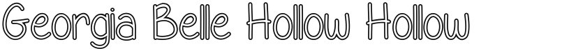 Georgia Belle Hollow font download