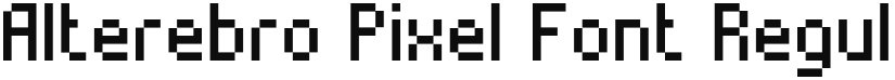 Alterebro Pixel Font font download