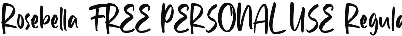 Rosebella FREE PERSONAL USE font download