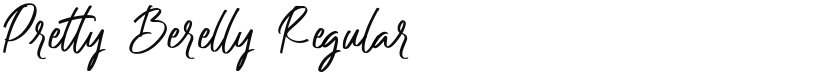 Pretty Berelly font download