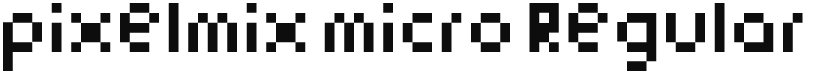PixelMix Micro font download
