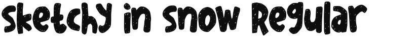 sketchy in snow font download