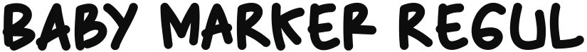 Baby Marker font download