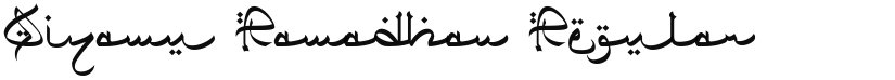 Qiyamu Ramadhan font download
