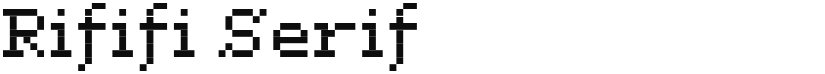 Rififi Serif font download