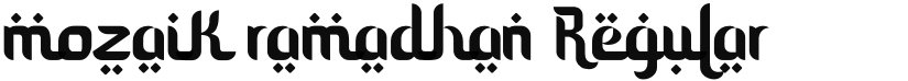 mozaik ramadhan font download