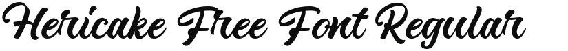 Hericake Free Font font download