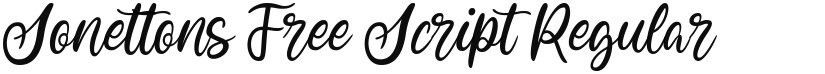 Sonettons Free Script font download
