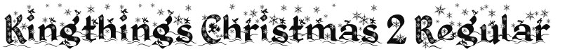 Kingthings Christmas 2 font download