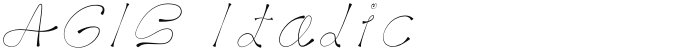 AGIS Italic