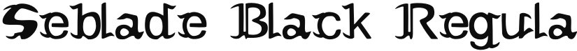 Seblade Black font download