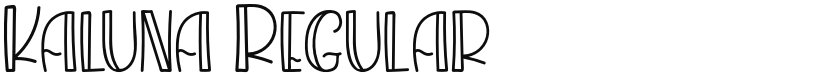 Kaluna font download