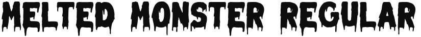 Melted Monster font download