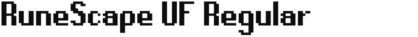 RuneScape UF font download
