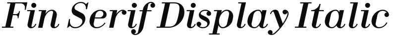 Fin Serif Display font download