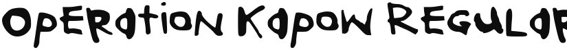 Operation Kapow font download