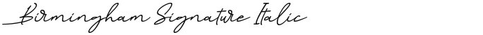 Birmingham Signature Italic