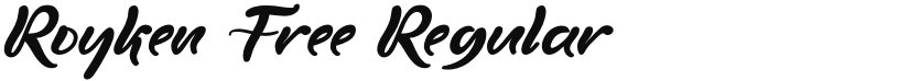 Royken Free font download
