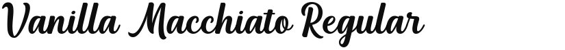 Vanilla Macchiato font download