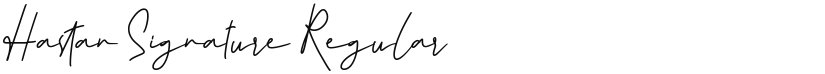 Hastan Signature font download