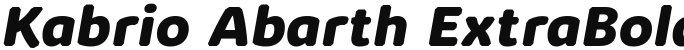 Kabrio Abarth ExtraBold Italic