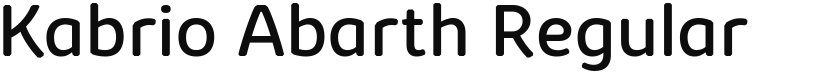 Kabrio Abarth font download