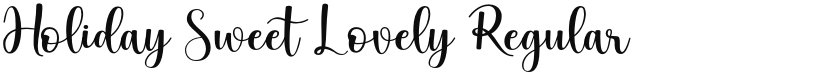 Holiday Sweet Lovely font download