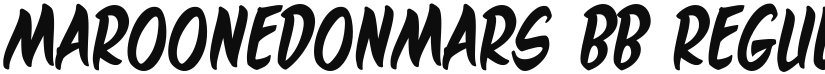 MaroonedOnMars BB font download
