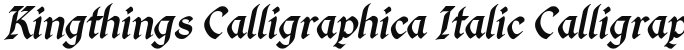 Kingthings Calligraphica Italic Calligraphica
