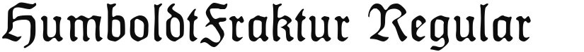 HumboldtFraktur font download