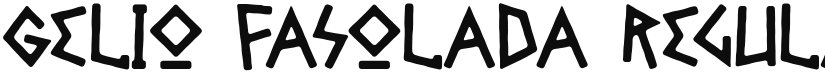 Gelio Fasolada font download