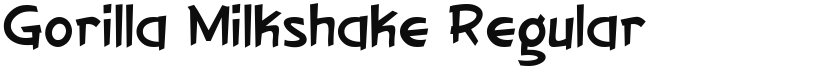 Gorilla Milkshake font download